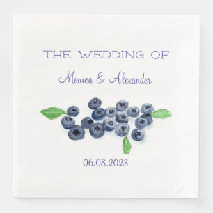 Blaubeeren Beeren Süße Beeren Früchte Hochzeit Serviette