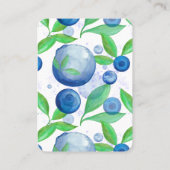 Blaubeeren, Berry First Birthday Handout Tickets (Rückseite)