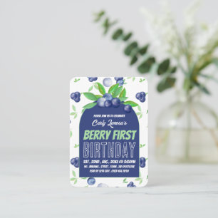 Blaubeeren, Berry First Birthday Handout Tickets