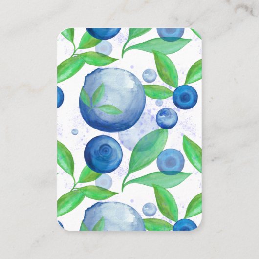 Blaubeeren, Berry First Birthday Handout Tickets (Rückseite)