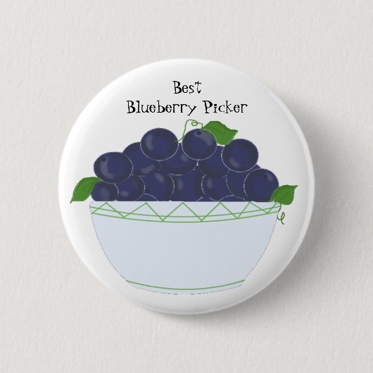 Blaubeeren - Bester Blaubeerenpicker Button (Vorderseite)