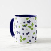 Blaubeeren Blaubeerblüten Laub Tasse (Vorderseite Links)