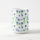 Blaubeeren, Blaubeere, Wasserfarbe, Früchte Kunst Kaffeetasse (Mittel)