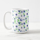 Blaubeeren, Blaubeere, Wasserfarbe, Früchte Kunst Kaffeetasse (Links)