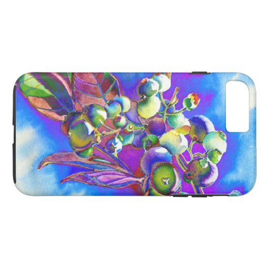 Blaubeeren-Blaubeeren-Blaubeeren Case-Mate iPhone Hülle (Rückseite (Horizontal))