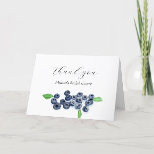 Blaubeeren Blaubeeren Junggesellinnen-Abschied Dan Dankeskarte