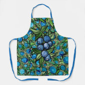 Blaubeeren Blaubeerenfarm Blau                    Schürze (Vorderseite)
