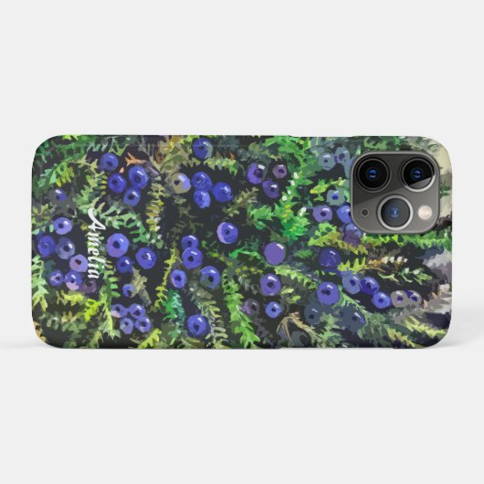 Blaubeeren Case-Mate iPhone Hülle (Rückseite (Horizontal))