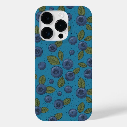 Blaubeeren Case-Mate iPhone Hülle (Rückseite)