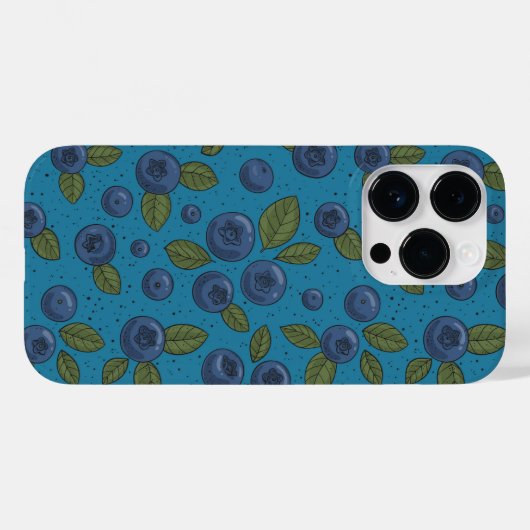Blaubeeren Case-Mate iPhone Hülle (Rückseite (Horizontal))