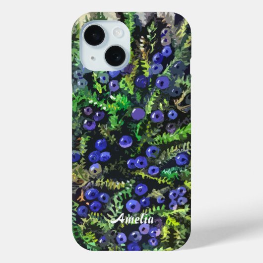 Blaubeeren Case-Mate iPhone Hülle (Rückseite)