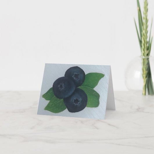 Blaubeeren Dankeskarte (Vorderseite)