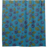 Blaubeeren Duschvorhang (Vorderseite)