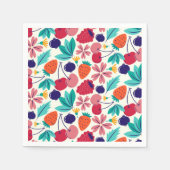 Blaubeeren Erdbeeren Berry Serviette (Vorderseite)