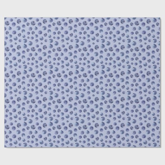 Blaubeeren-Faltpapier Geschenkpapier (Flach)