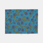 Blaubeeren Fleecedecke (Vorderseite (Horizontal))
