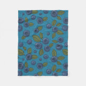 Blaubeeren Fleecedecke (Vorderseite)