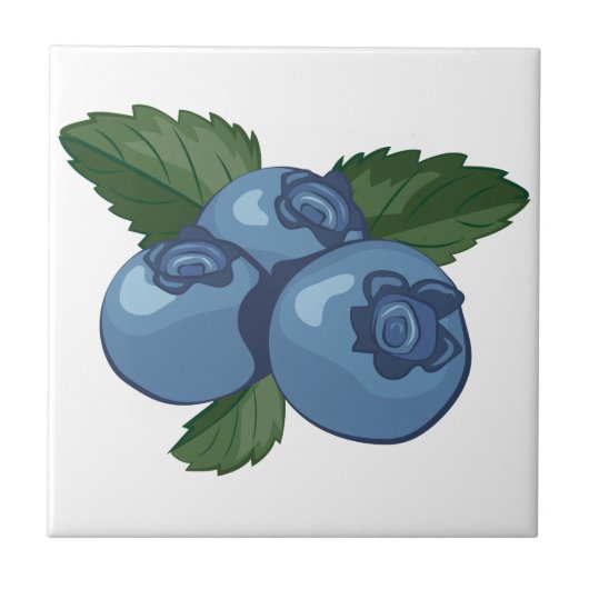 Blaubeeren Fliese (Vorderseite)