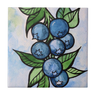 Blaubeeren Fliese
