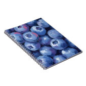 Blaubeeren | Frucht Aquarell Gemalt Notizblock (Rechte Seite)
