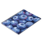 Blaubeeren | Frucht Aquarell Gemalt Notizblock (Linke Seite)