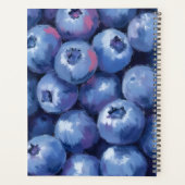 Blaubeeren | Frucht Aquarell Gemalt Planer (Rückseite)