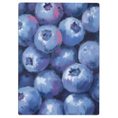 Blaubeeren | Frucht Wasserfarbe Gemalt Klemmbrett (Rückseite)