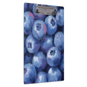 Blaubeeren | Frucht Wasserfarbe Gemalt Klemmbrett (Rechts)
