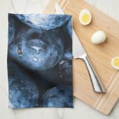 Blaubeeren Früchte Geschirrtuch (Viertel Falte)