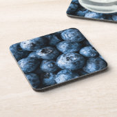 Blaubeeren Früchte Getränkeuntersetzer (Linke Seite)