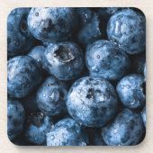 Blaubeeren Früchte Getränkeuntersetzer (Vorderseite)