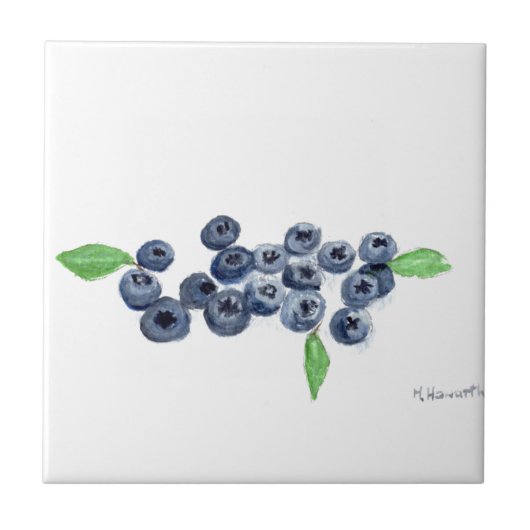 Blaubeeren Früchte Küchendekor Fliese (Vorderseite)