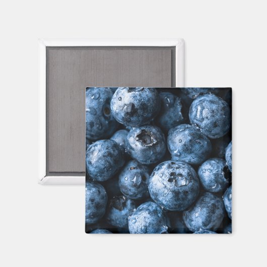Blaubeeren Früchte Magnet (Vorderseite/Rückseite)