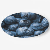 Blaubeeren Früchte Pappteller (Schrägansicht)