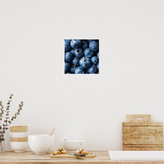 Blaubeeren Früchte Poster (Küche)