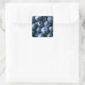 Blaubeeren Früchte Quadratischer Aufkleber (Tasche)