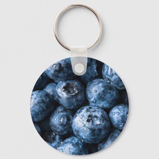 Blaubeeren Früchte Schlüsselanhänger (Vorderseite)