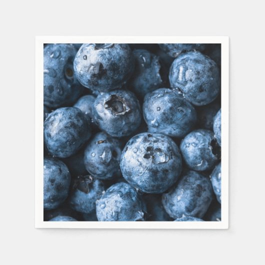 Blaubeeren Früchte Serviette (Vorderseite)
