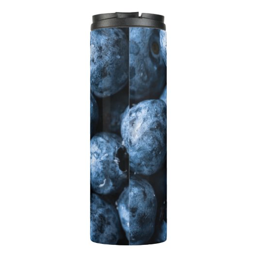Blaubeeren Früchte Thermosbecher (Rückseite)