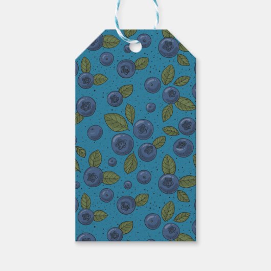 Blaubeeren Geschenkanhänger (Vorderseite)