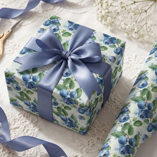 Blaubeeren Geschenkpapier