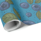 Blaubeeren Geschenkpapier (Rolleneckpunkt)