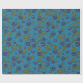 Blaubeeren Geschenkpapier (Flach)