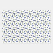 Blaubeeren Geschenkpapier Set (Vorderseite)
