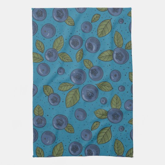 Blaubeeren Geschirrtuch (Vertikal)
