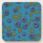 Blaubeeren Getränkeuntersetzer (Vorderseite)