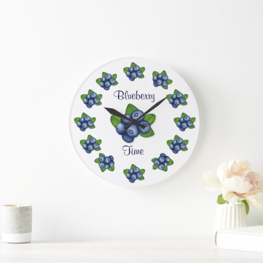 Blaubeeren Große Wanduhr (Zuhause)