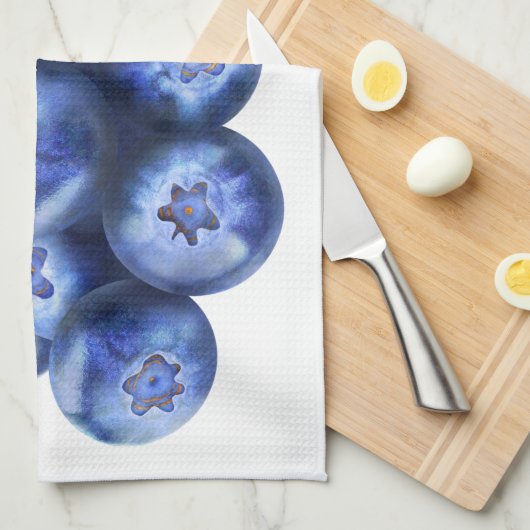 Blaubeeren Handtuch (Viertel Falte)