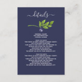 Blaubeeren-Hochzeit Begleitkarte (Vorderseite)