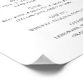 Blaubeeren. Hochzeitsgetränke und Bar mit Blauer u Poster (Ecke)